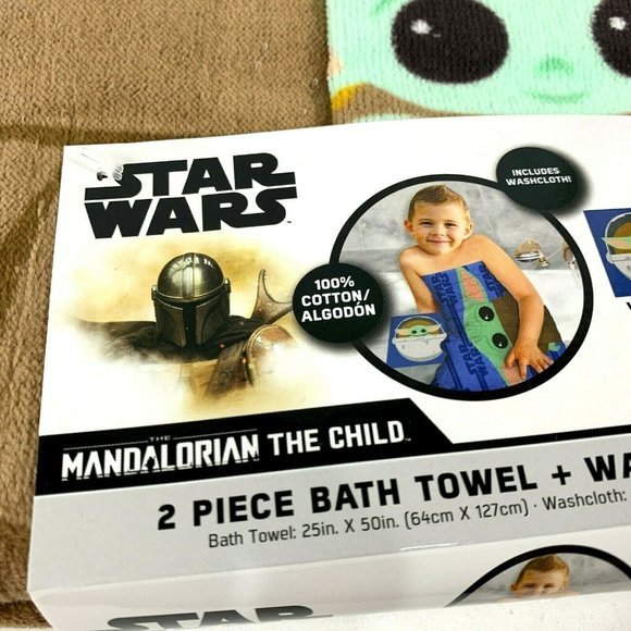 Star Wars Bath Star Wars Baby Yoda Bath Towel Washcloth Set Poshmark